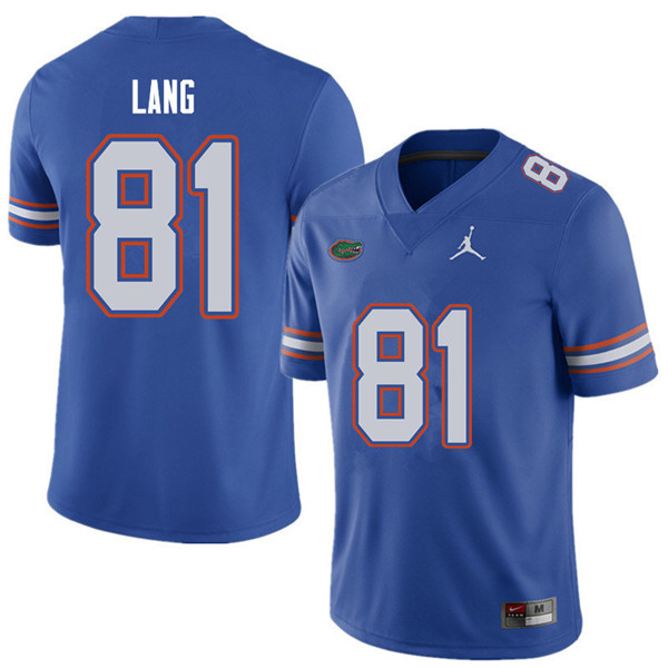 Jordan Brand Men #81 Dante Lang Florida Gators College Football Jerseys Sale-Royal